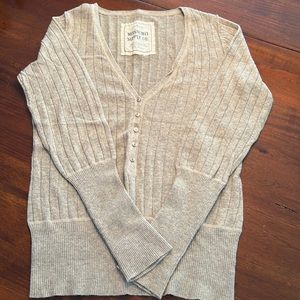 Mossimo Supply Co. Beige V-Neck Sweater